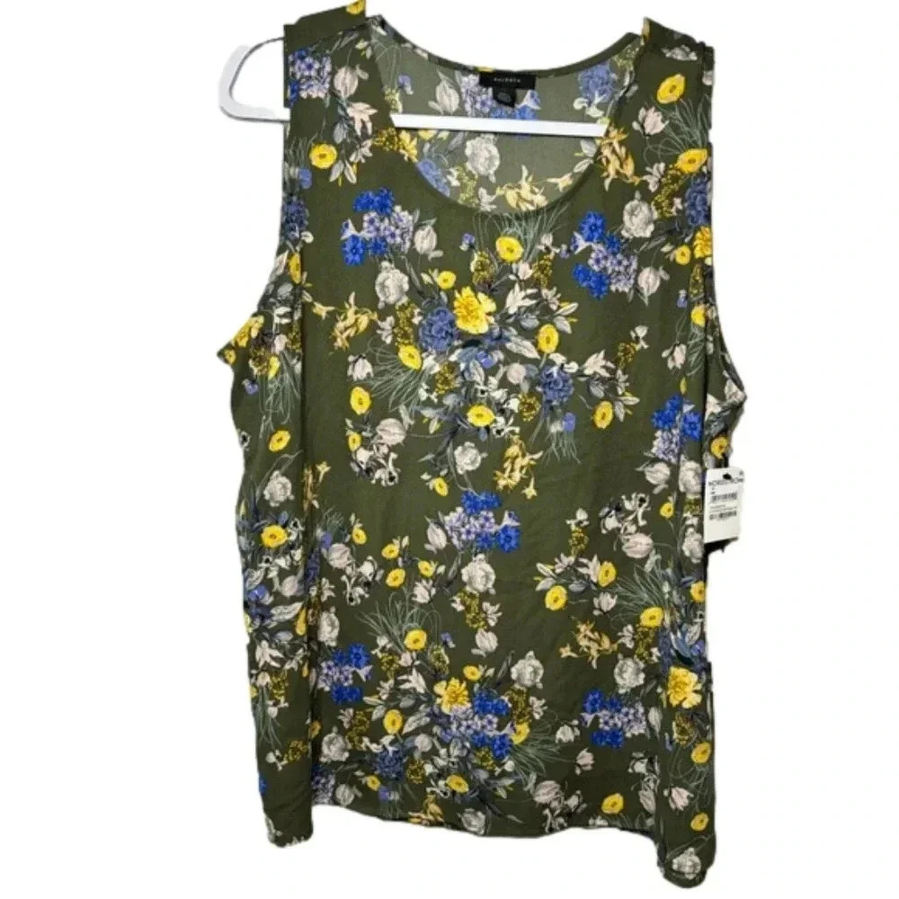 NWT Nordstrom Halogen Floral Tank Top